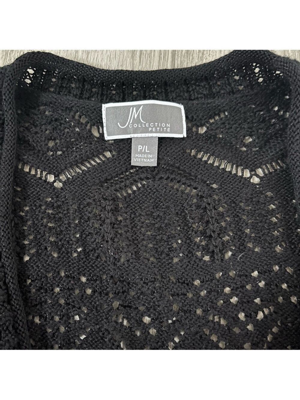 JM Collections Cottagecore Crochet Cardigan bolero short sleeve sweater PL - Picture 2 of 5